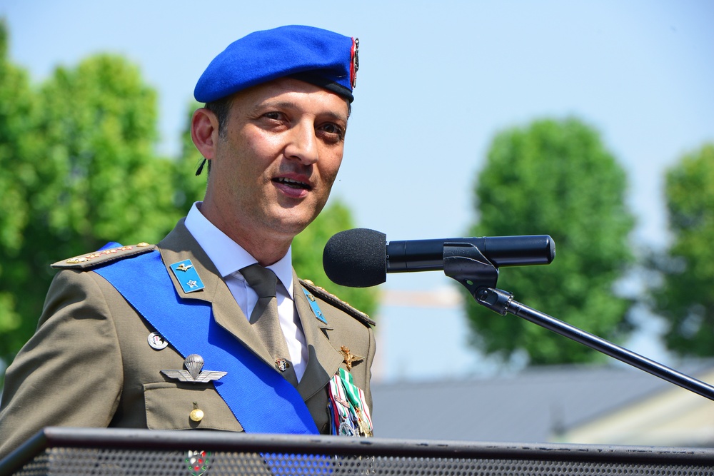 Italian Base Command Change of Responsibility, Vicenza, Italy, May 31, 2018.