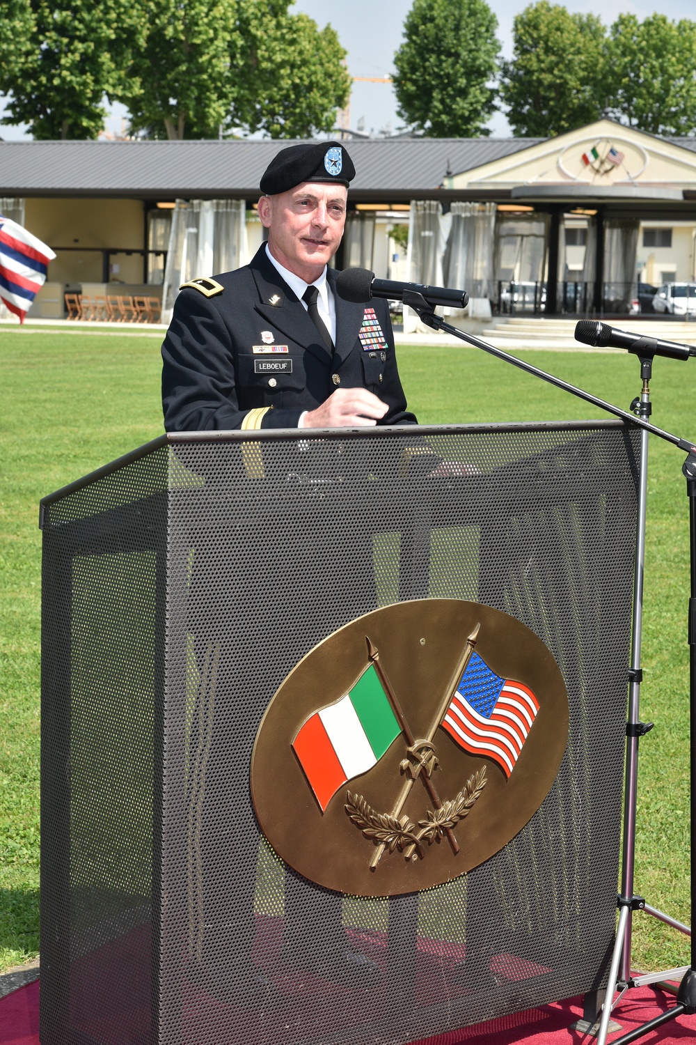 Retirement Ceremony in honor of Command Sergeant Major Antonio Quaglia, Vicenza, Italy.