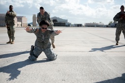 156th security forces Airmen train Soldiers on airfield operations