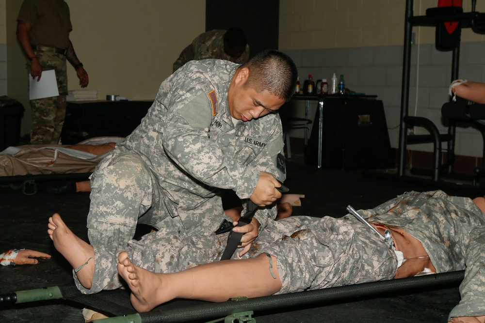 Combat lifesaver course