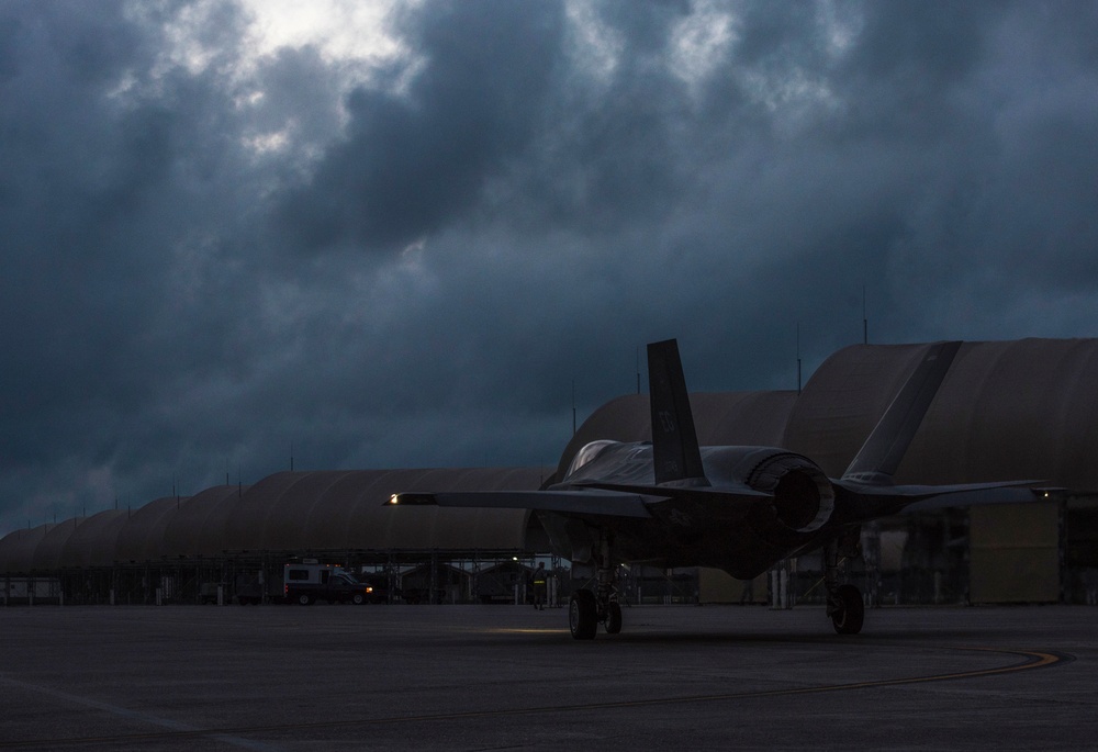 Lightning in the night