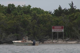 It’s a no-go for boaters on explosive-laden Browns Island