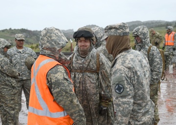 Arkansas Army Guard working on the railroad at Guernsey
