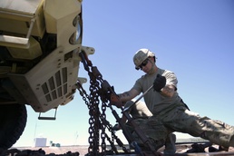 Arkansas Army Guard working on the railroad at Guernsey