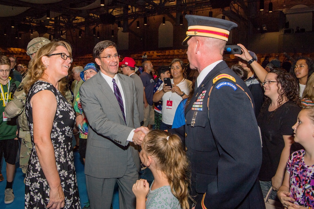 Secretary of the Army hosts Twilight Tattoo