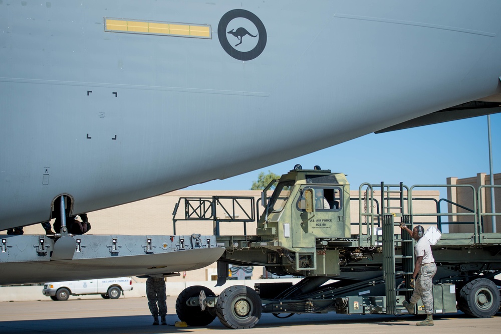 56 LRS receives supplies, strengthens partnership with RAAF Airmen