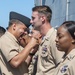 USS America Sailor frocked during ceremony