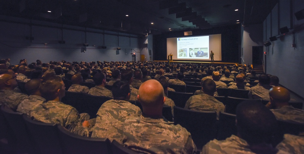 355th Fighter Wing Commander hosts final all call