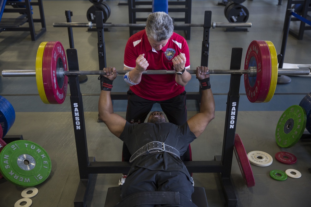 2018 Warrior Games Powerlifting Practice