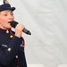 Coast Guard Soloist Sings National Anthem at Coast Guard Change of Command