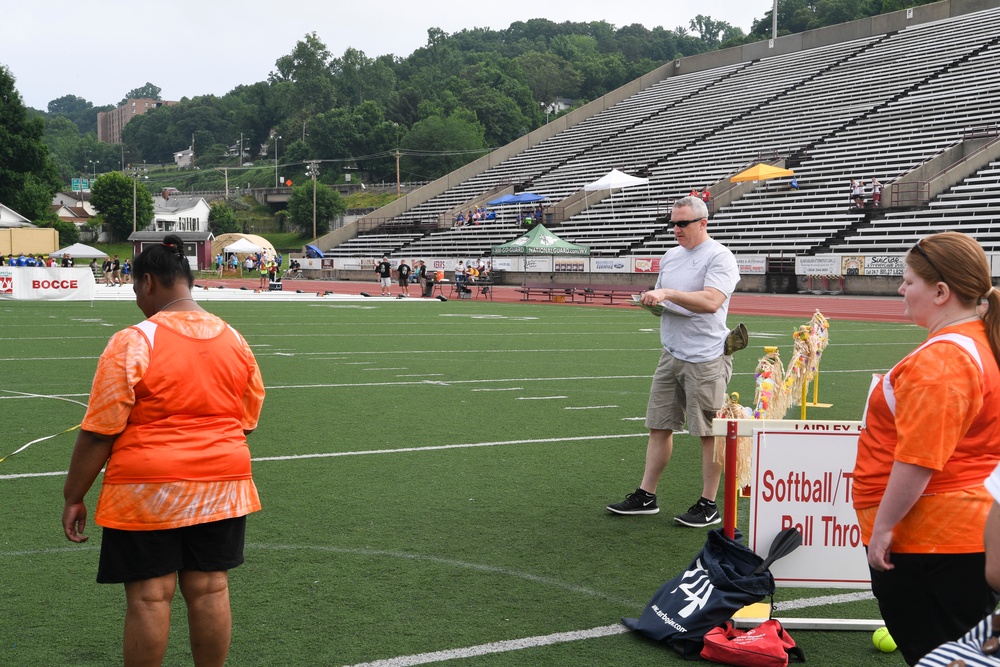 W.Va. Army, Air Guard volunteer with Special Olympics West Virginia