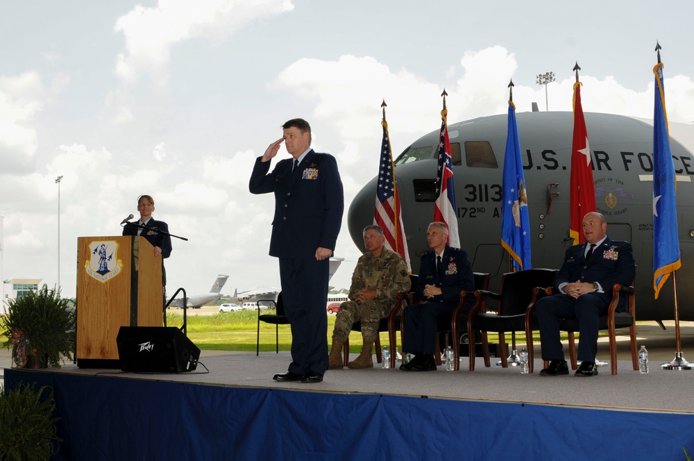 172d Airlift Wing Change of Command