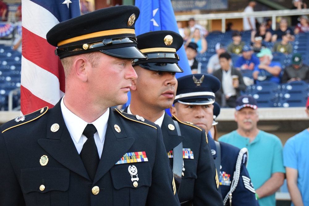 Nevada Air National Guard Members Attend Reno Aces Military Appreciation Night