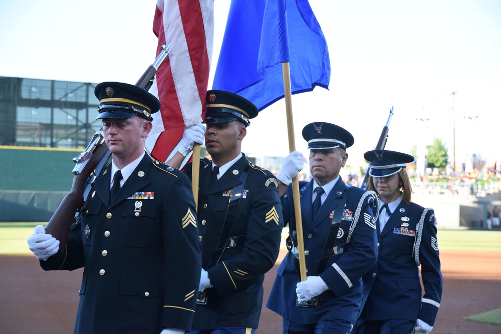 Nevada Air National uard Members Attend Reno Aces Military Appreciation Night