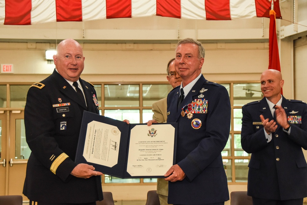 Brig. Gen. Cripps Retires