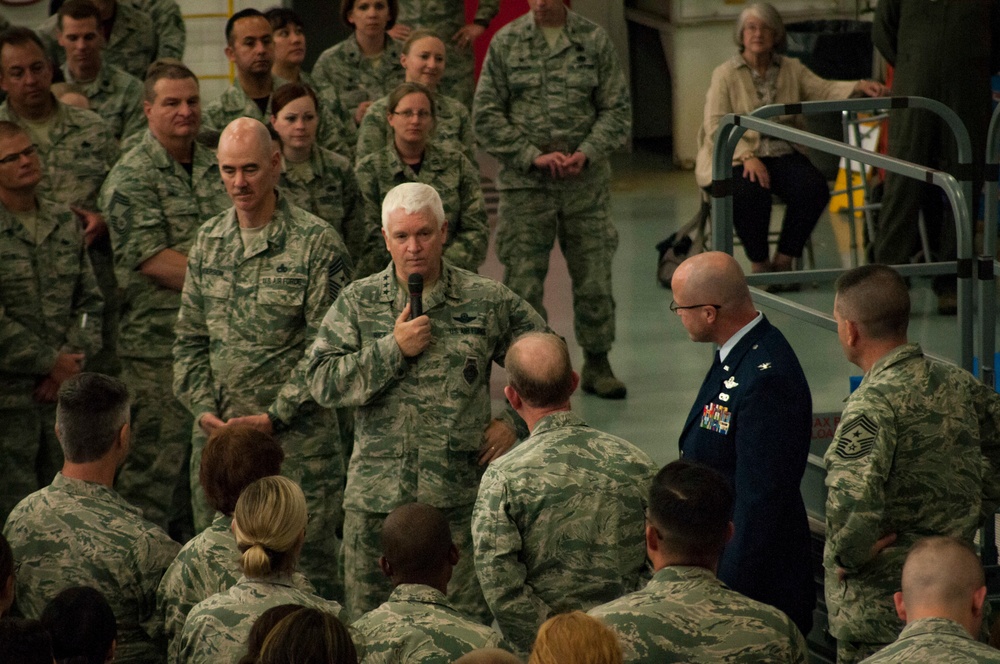 ANG Director and Senior Enlisted Leadership Visit the 128th Air Refueling Wing