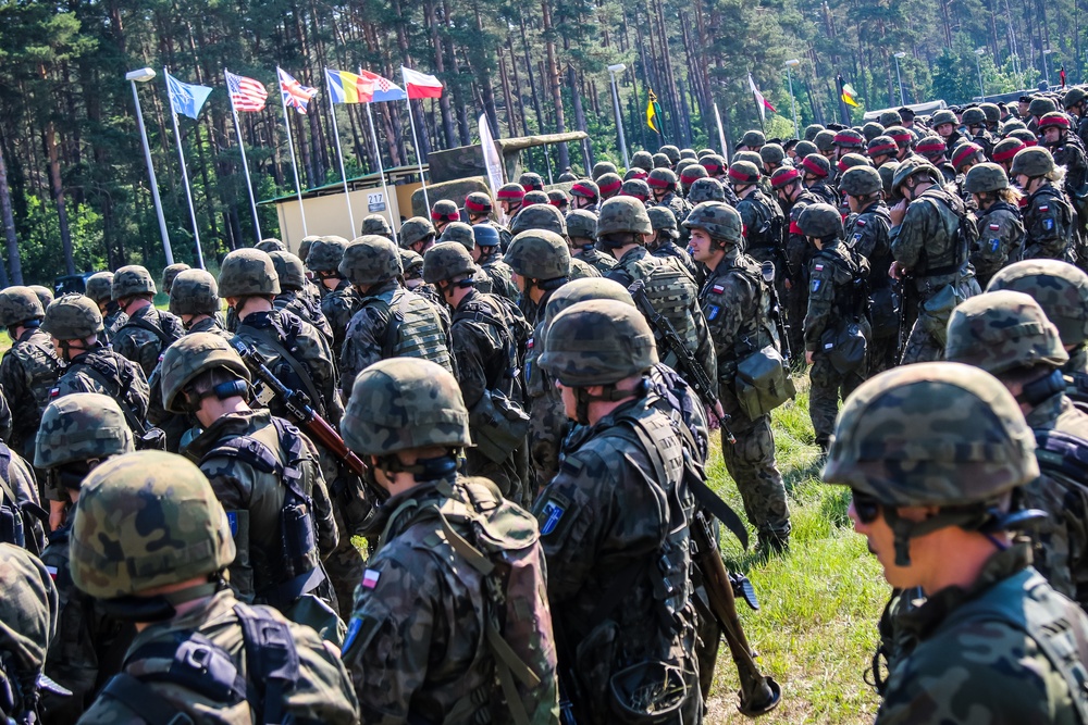 Battle Group Poland Opening Ceremony to Saber Strike 18