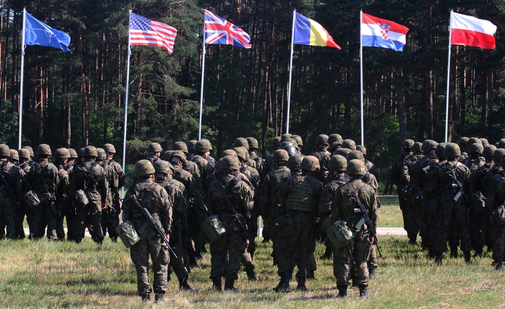 Battle Group Poland takes part in opening ceremony of Saber Strike 18