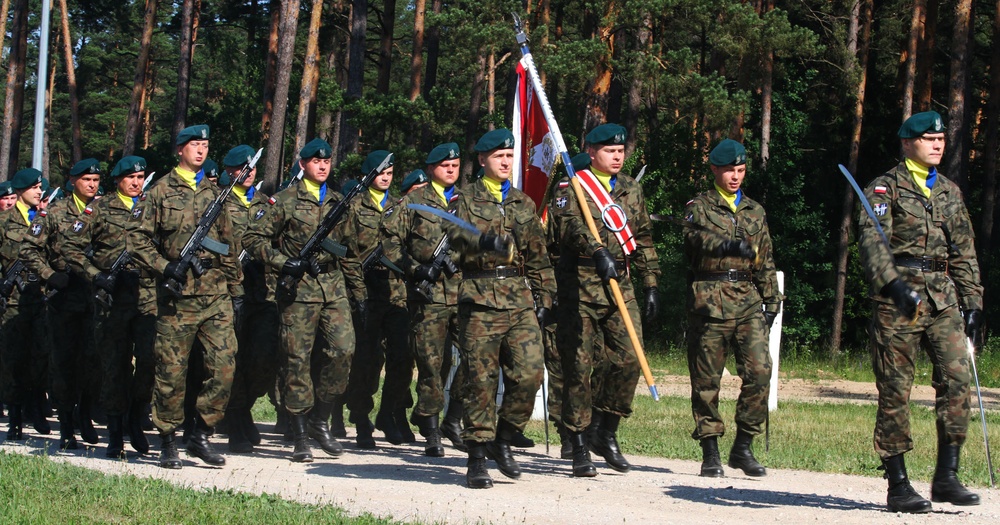 Battle Group Poland participates in opening ceremony of Saber Strike 18