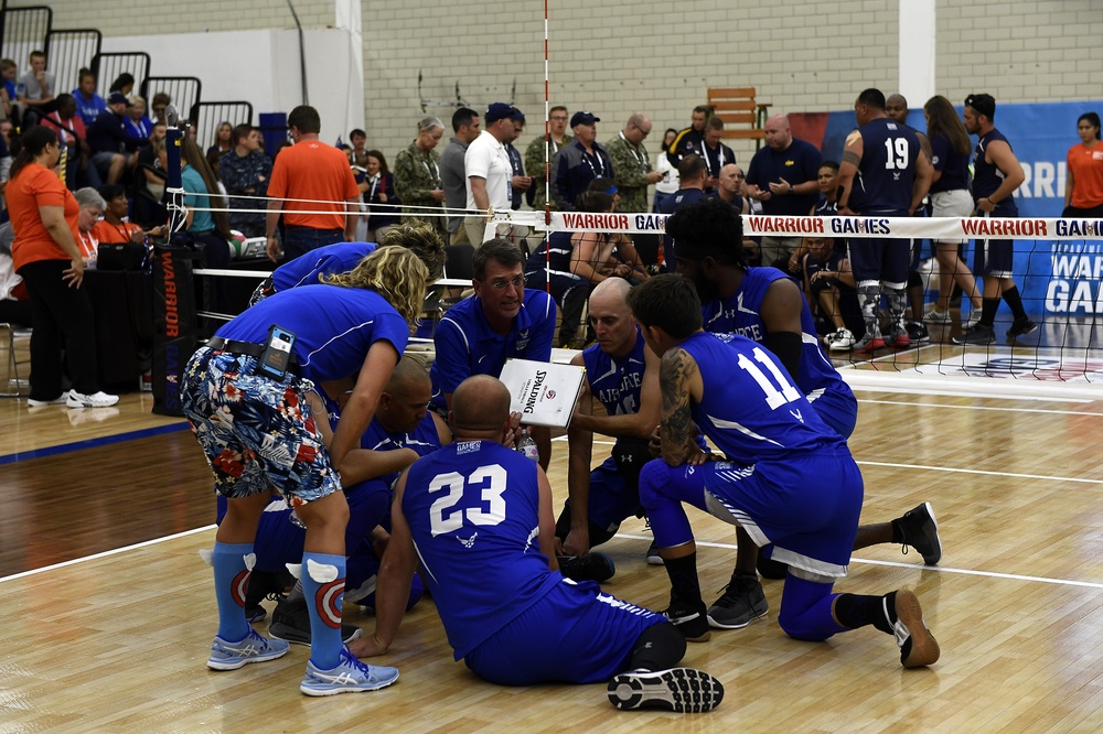 2018 DoD Warrior Games Air Force Sitting Volleyball