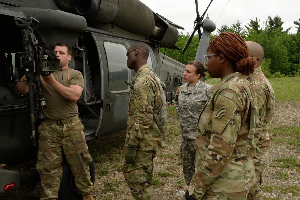 Soldiers from the 3-142 conduct Aerial Gunnery Training