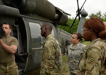 NY Army  National Guard helicopter company conducts machine gun training at Fort Drum to prepare for NTC rotation