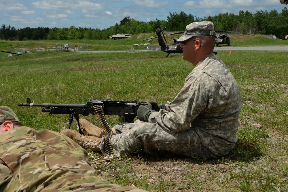 Soldiers from the 3-142 conduct Aerial Gunnery Training