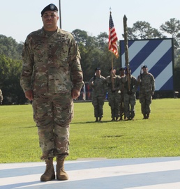 The “Black Diamond” Battalion cases colors in preparation for deployment
