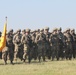U.S. Army Soldiers participate in the opening ceremony of Saber Strike 18