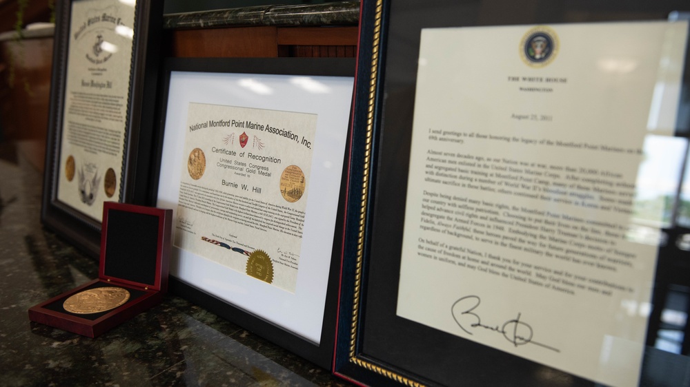 Congressional Gold Medal presented posthumously to Montford Point Marine family