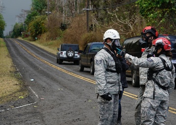 Hawaii Air National Guard Lava Efforts.
