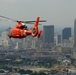 Coast Guard aircrew flies over New Orleans