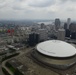 Coast Guard aircrew flies over New Orleans