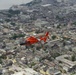 Coast Guard aircrew flies over New Orleans