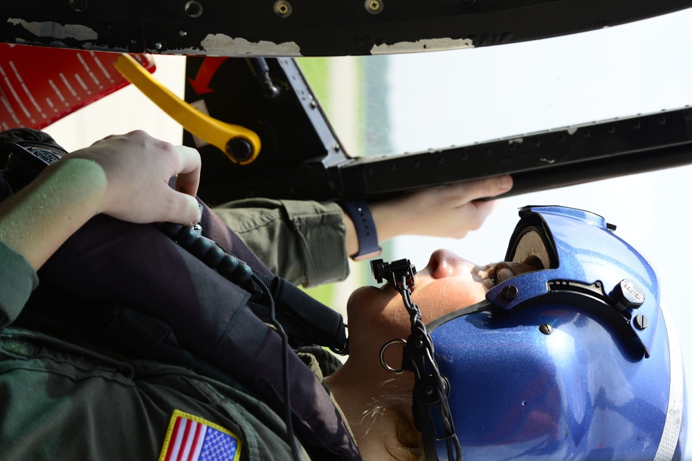 Coast Guard flies over New Orleans