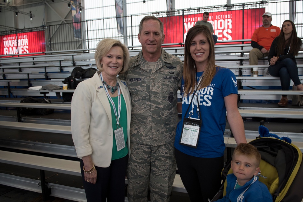 CSAF visits 2018 DoD Warrior Games Team Air Force