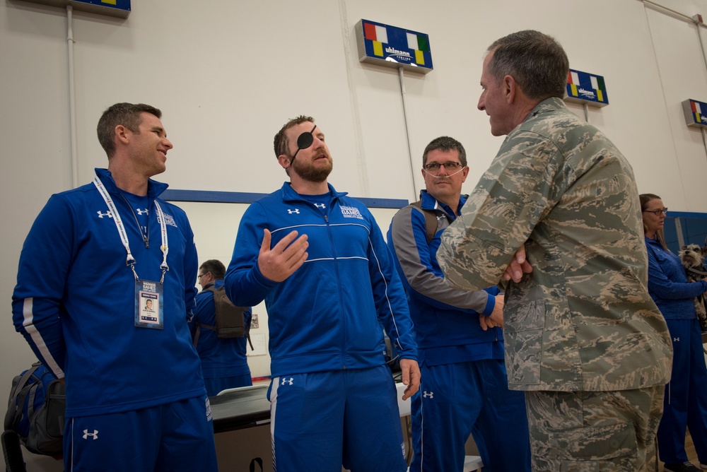 CSAF visits 2018 DoD Warrior Games Team Air Force