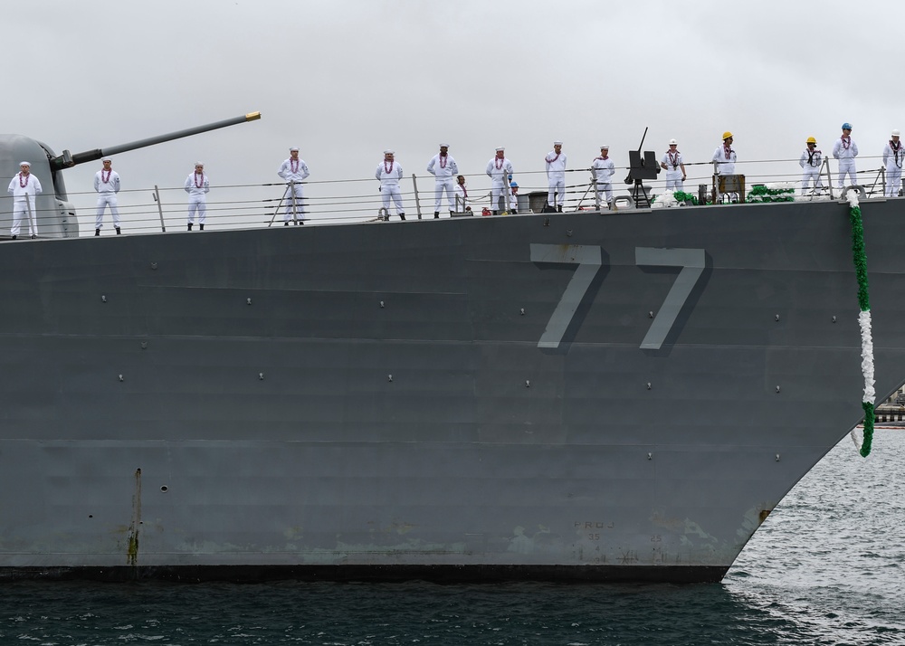 USS O'Kane Returns to JBPHH
