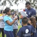 USS America Sailors volunteer at children's sports day event