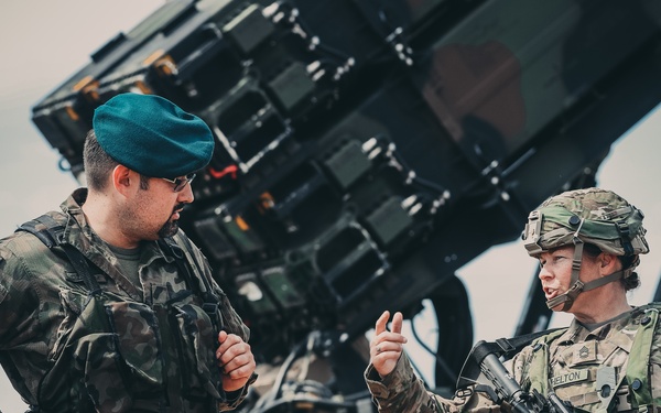 Patriot missiles and the Polish Army take the field