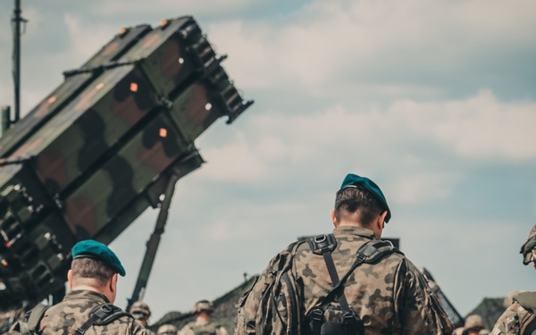 Patriot missiles and the Polish Army take the field