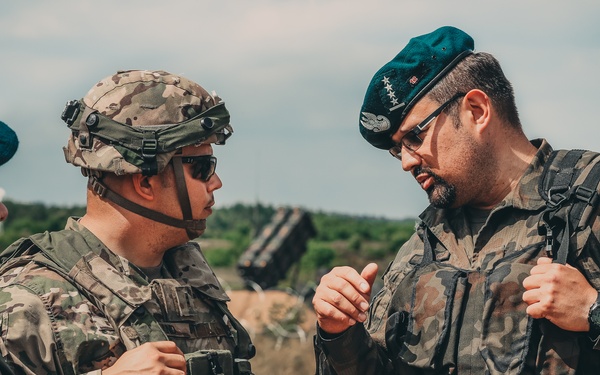 Patriot missiles and the Polish Army take the field