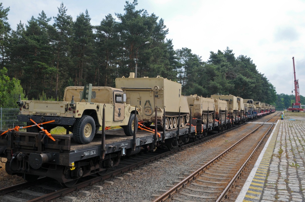 1st Armored Brigade Combat Team 1st Cavalry Division Railhead Operations in Poland