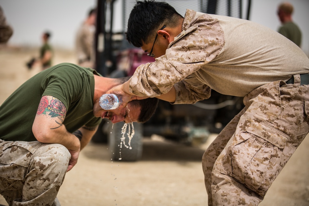 3rd Battalion 7th Marines OC Spray Course