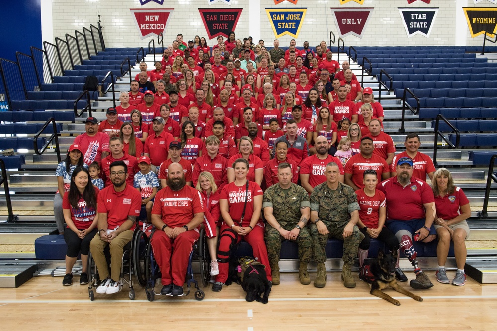2018 DoD Warrior Games Team Marine Corps Team Photo