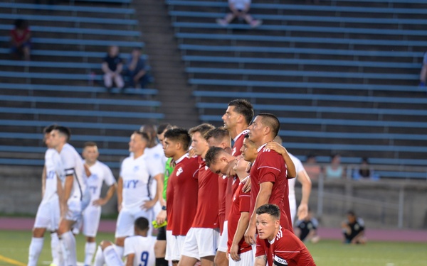 Navy and Marine Corps Men's Soccer Teams Prepare for Shootout