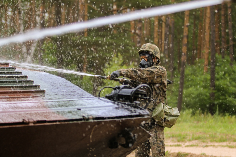 Saber Strike 18: Polish Soldiers Conduct CBRN Exercise