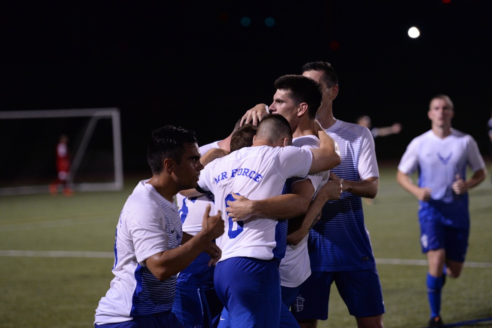 Air Force Soars in Day One of Soccer Championship