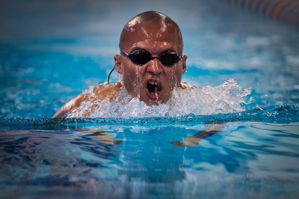 2018 DoD Warrior Games Swimming Practice