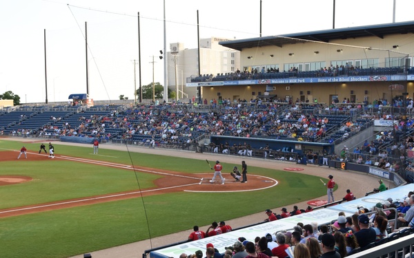 Shuckers honor military